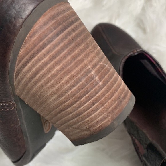 Timberland Earthkeepers Rudstom Leather Slingback Heeled Mule Clogs Sz 11 - Picture 8 of 13